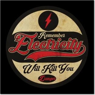 Electricity Danger Posters and Art